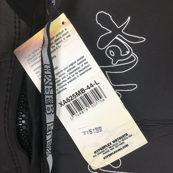 Hyperflex Men's Back Zip Wetsuit Size Large XA625MB-44-L NWT - Picture 8 of 11